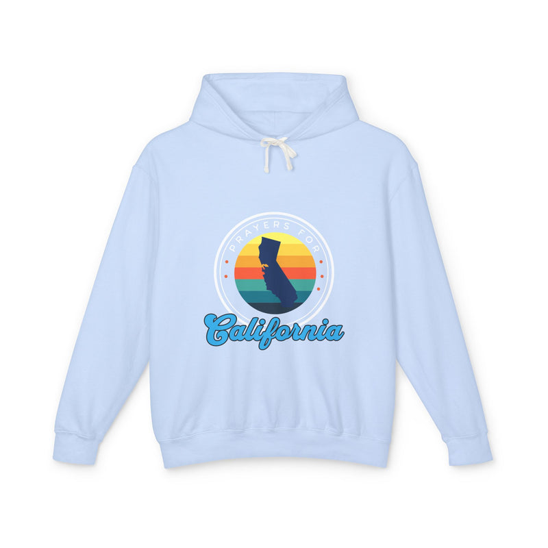 Prayers for California Unisex Lightweight Hooded Sweatshirt