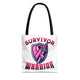 Survivor Warrior - Breast Cancer Survivor Pink Ribbon Tote Bag