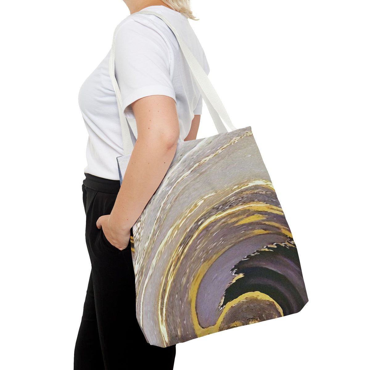 Marble Swirl Tote Bag (AOP)