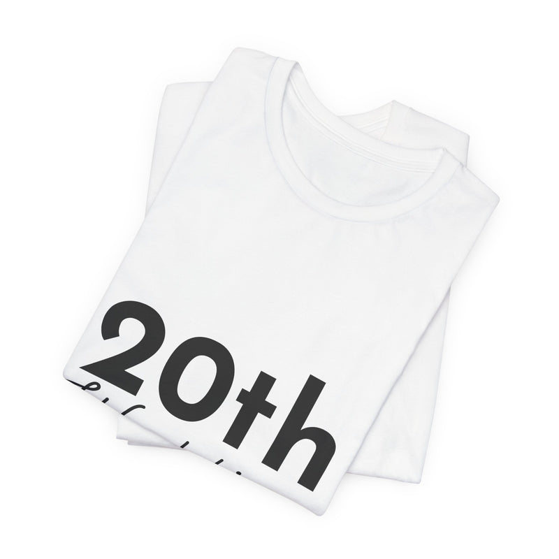 20th Wedding Anniversary T-Shirt - Anniversary Gift for Couples
