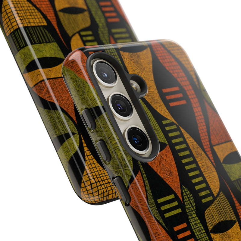 Geometric African-Inspired Tough Phone Case