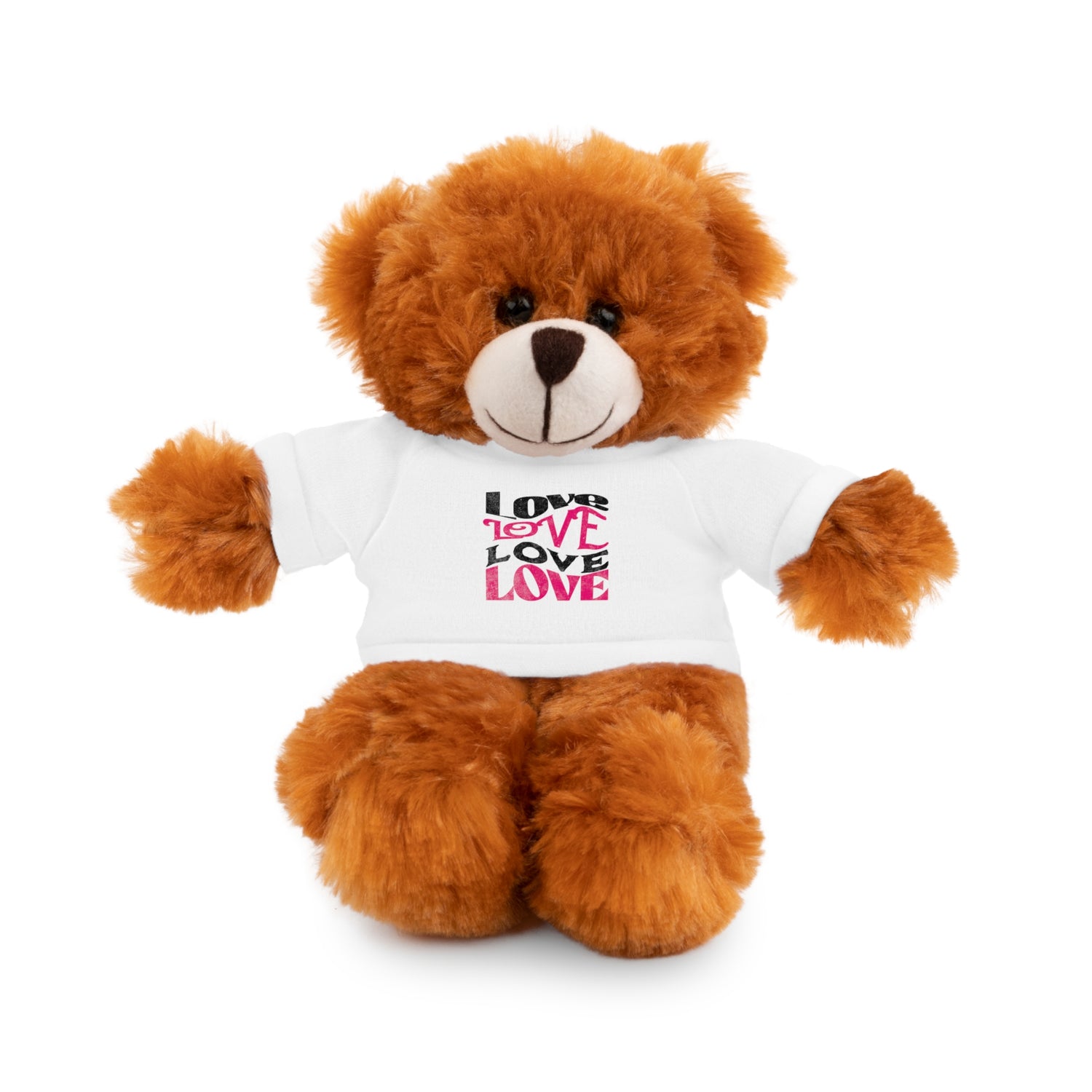 Love Typography - Romantic Stuffed Animals with Tee