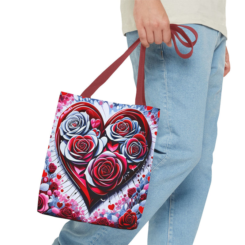 Rose Heart Tote Bag