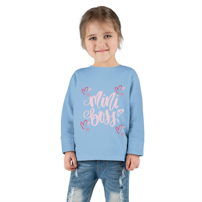 Mini Boss - Girl Toddler Long Sleeve Tee