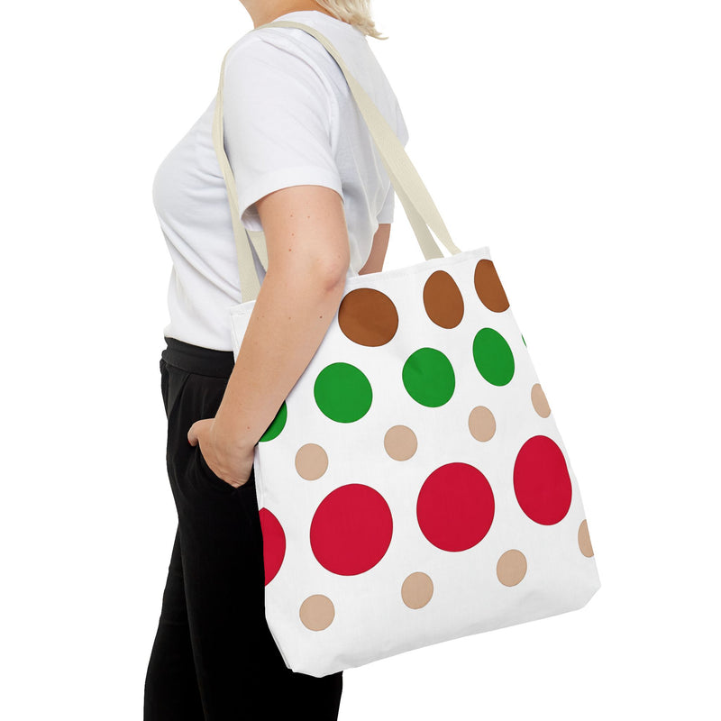 Colorful Polka Dot Tote Bag