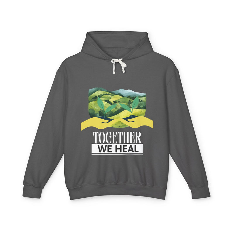 Together We Heal Unisex Lightweight Hooded Sweatshirt