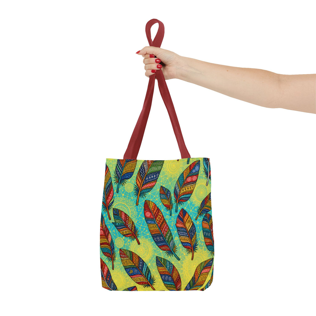 Boho Feathers Tote Bag (AOP)