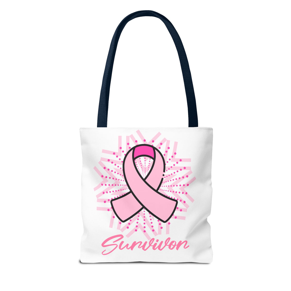 Breast Cancer Survivor Pink Ribbon Tote Bag