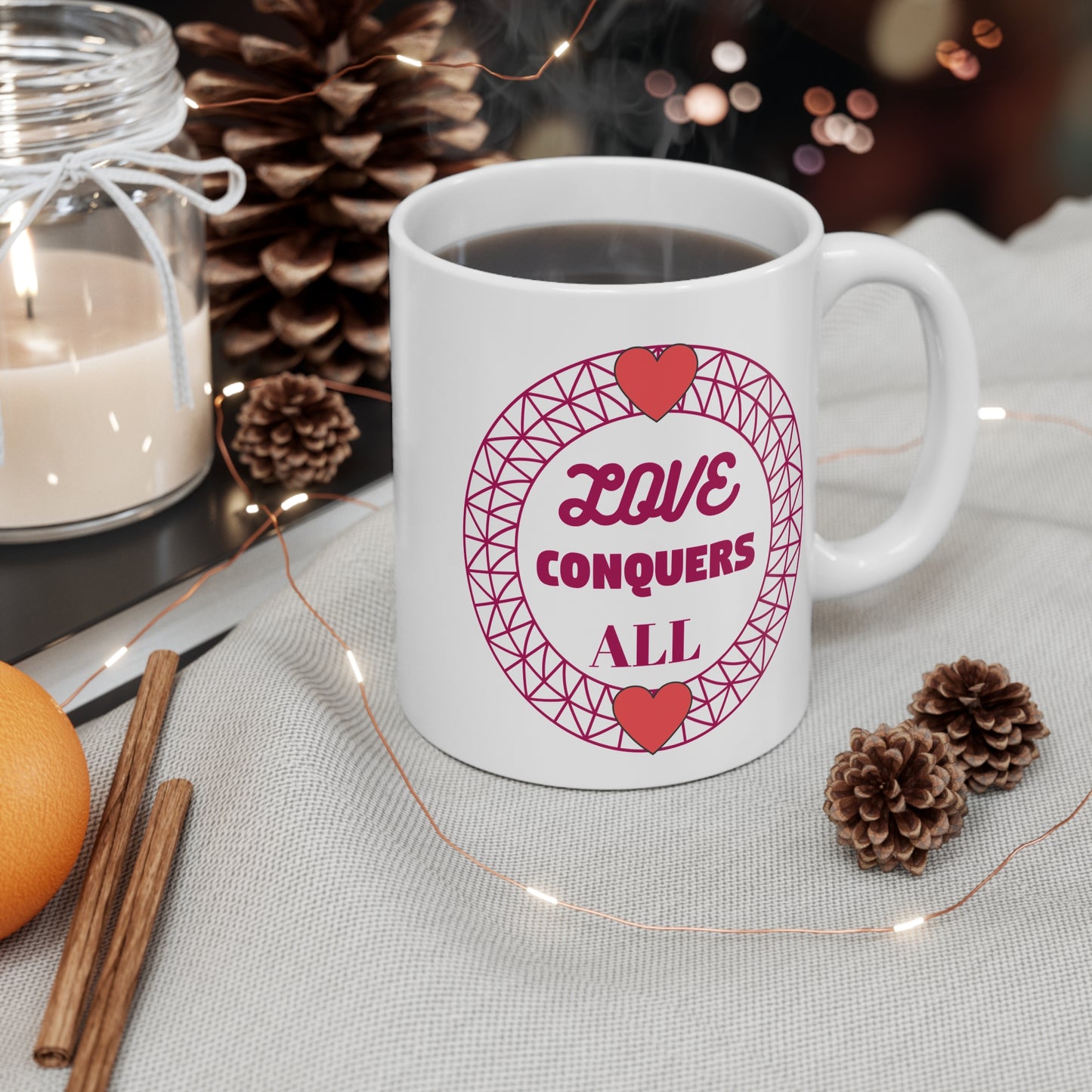 "Love Conquers All" 11oz Mug