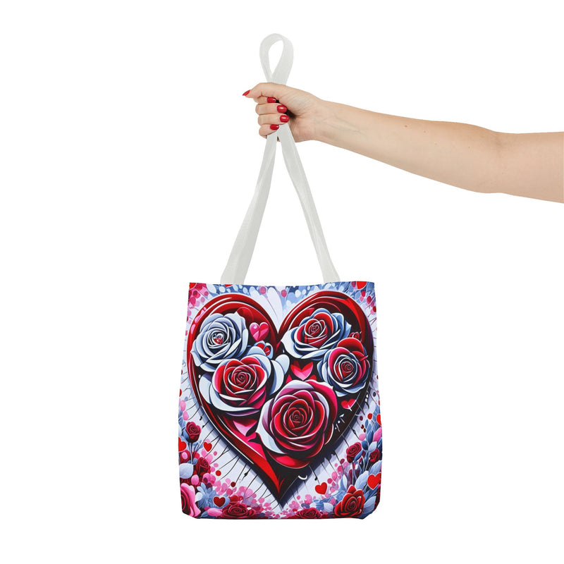 Rose Heart Tote Bag