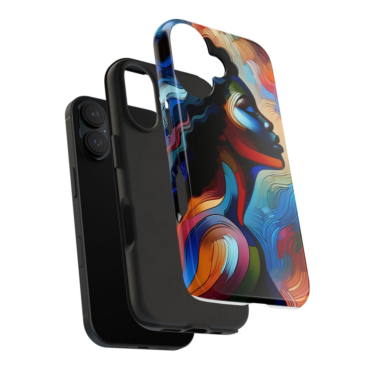 "Sista" Colorful Abstract Art - Tough Phone Cases for iPhone 16