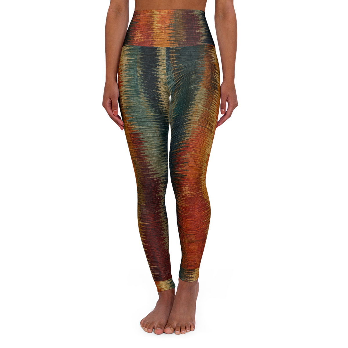 Abstract Paint High Waisted Yoga Leggings (AOP)