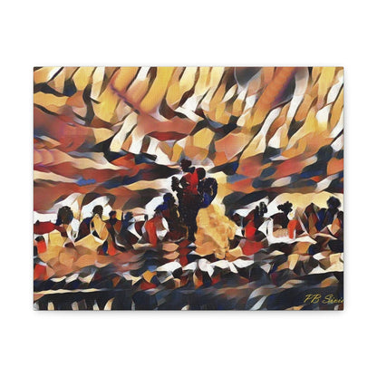 "Burnin' Rock Cafe" Canvas Gallery Wrap