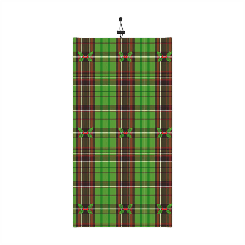 Christmas Striped Pattern Winter Neck Gaiter With Drawstring