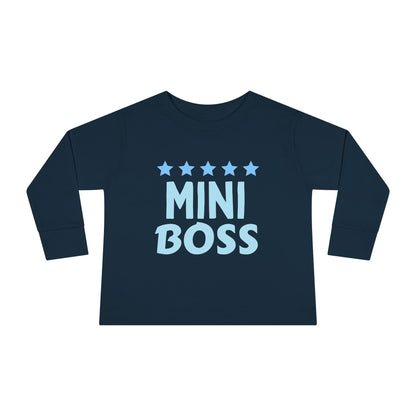 Mini Boss Toddler Long Sleeve Tee