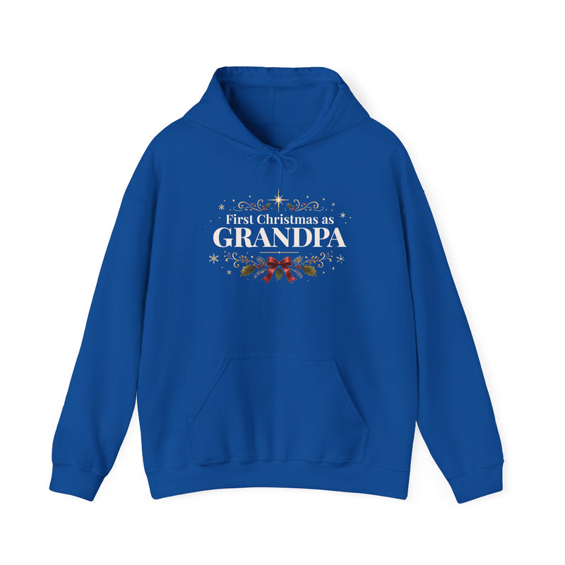 First Christmas as Grandpa Hoodie | First Time Grandpa Christmas Gift