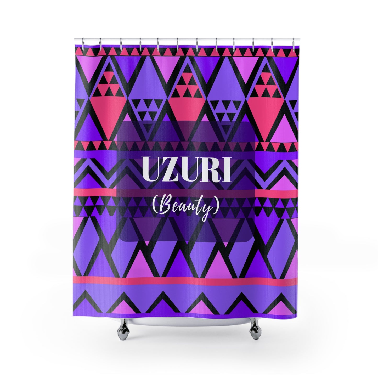 "Uzuri (Beauty)" Shower Curtains