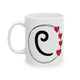 Letter "C" Monogram Heart Design Coffee Mug