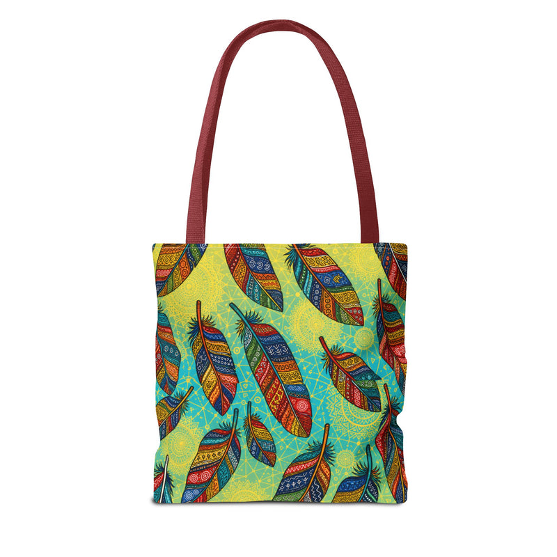 Boho Feathers Tote Bag (AOP)