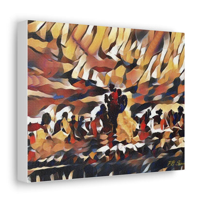 "Burnin' Rock Cafe" Canvas Gallery Wrap