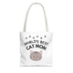 World's Best Cat Mom Tote Bag - Cute Cat Lover Gift