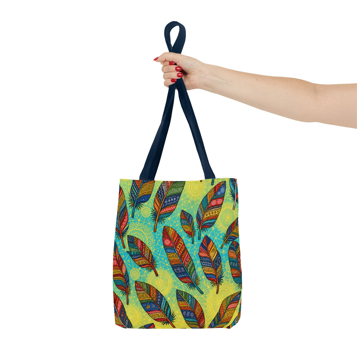 Boho Feathers Tote Bag (AOP)
