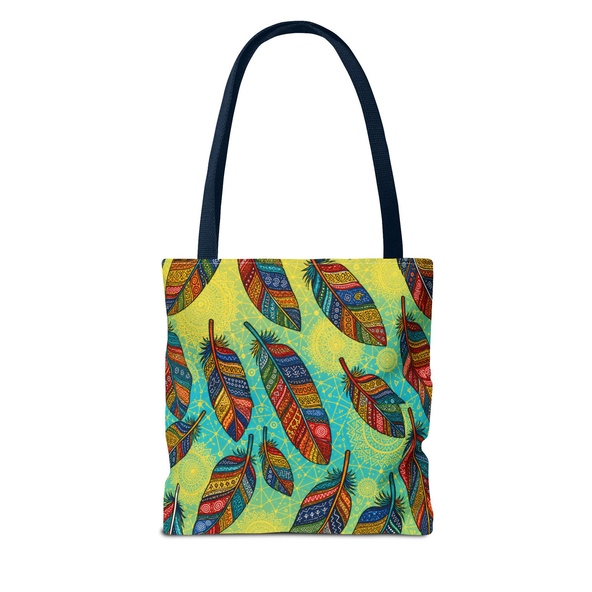 Boho Feathers Tote Bag (AOP)