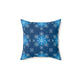 Magical Holiday Snowflake Square Pillow