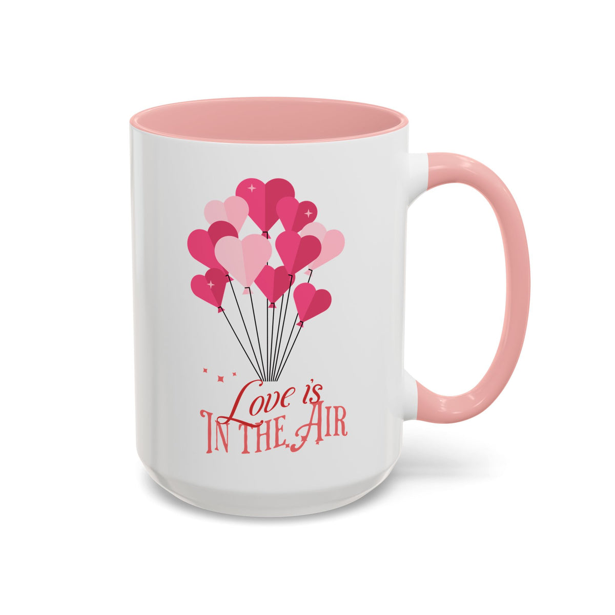 Love is In the Air - Romantic Accent Coffee Mug (11, 15oz)