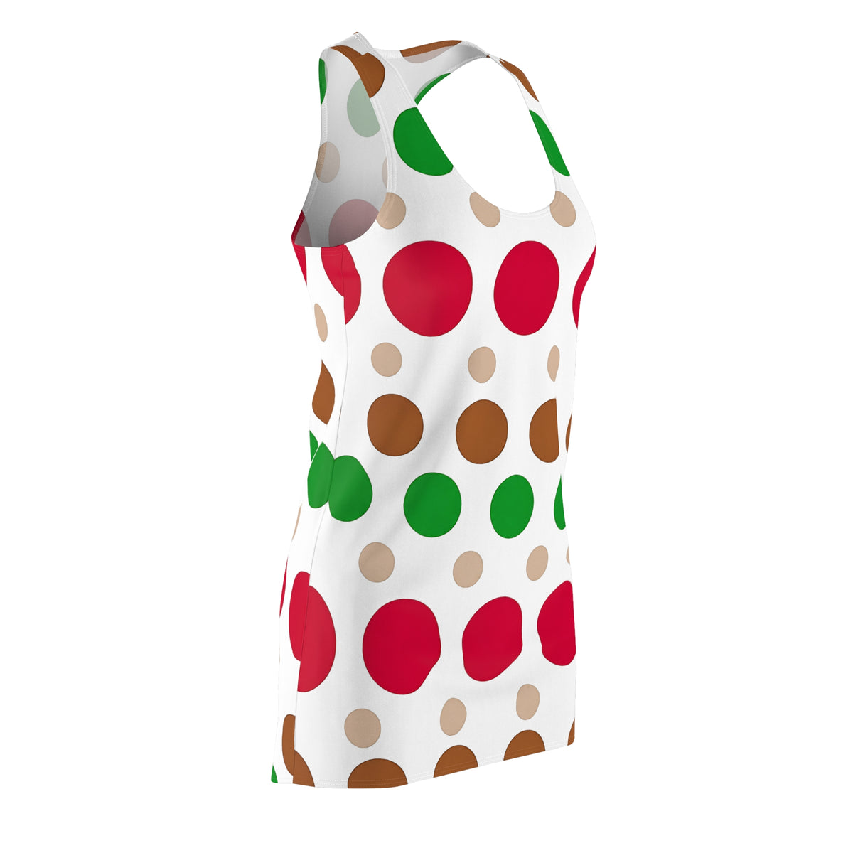 Colorful Polka Dot Racerback Dress