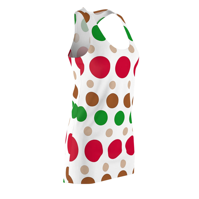 Colorful Polka Dot Racerback Dress