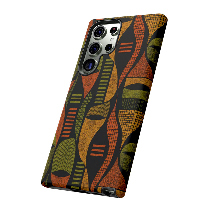 Geometric African-Inspired Tough Phone Case