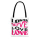 Love Typography - Romantic Tote Bag