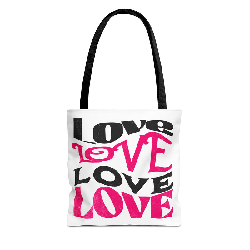 Love Typography - Romantic Tote Bag