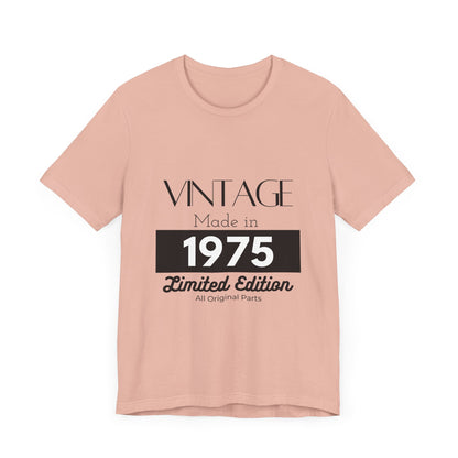 Personalized Custom Year "Vintage Limited Edition" Birthday Unisex Jersey Short Sleeve Tee