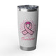 Breast Cancer Survivor Tumbler — Pink Ribbon Survivor 20oz Tumbler