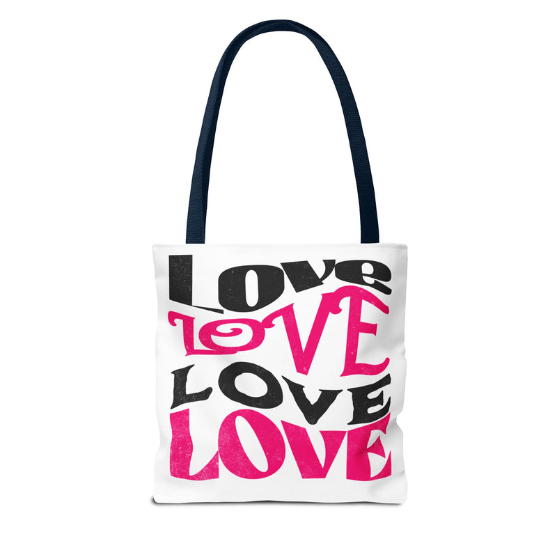 Love Typography - Romantic Tote Bag