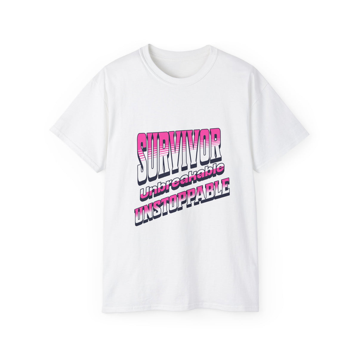 Survivor; Unbreakable, Unstoppable - Breast Cancer Survivor Ultra Cotton T-Shirt