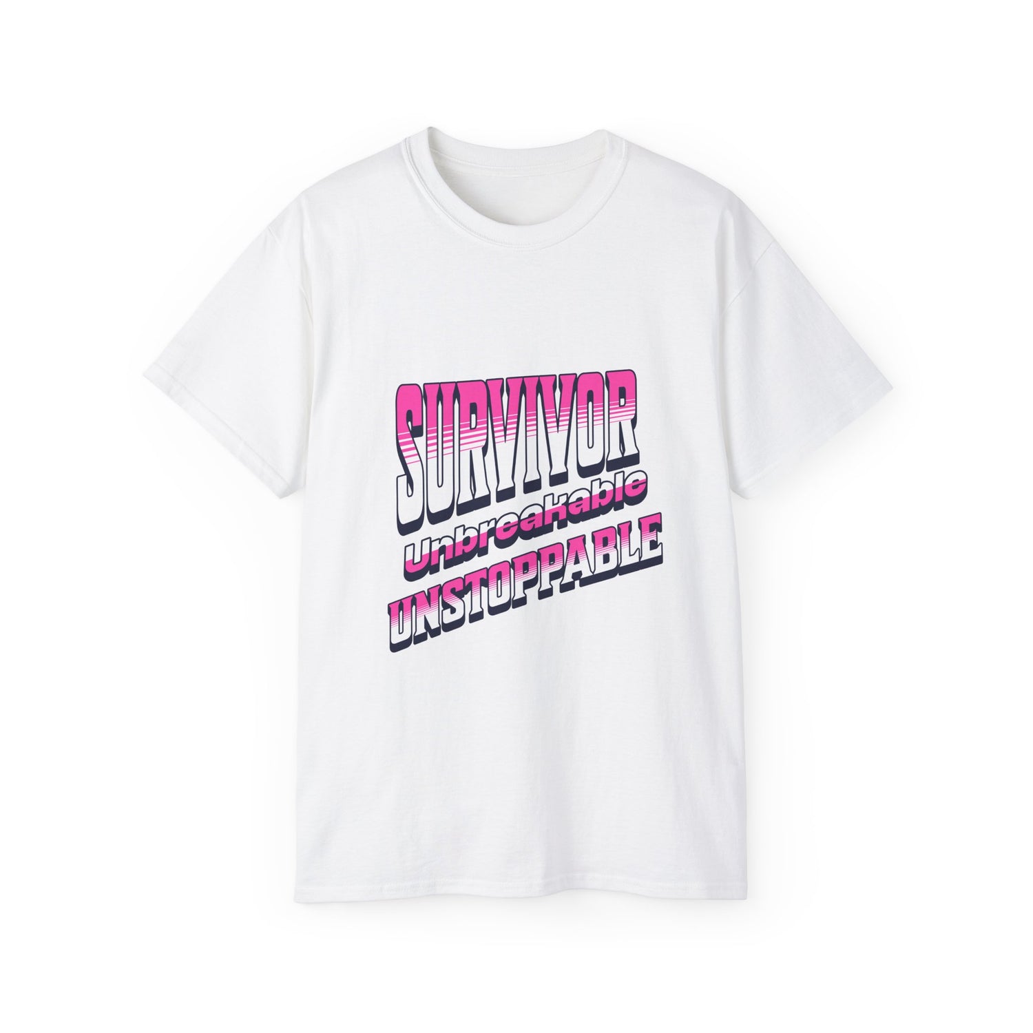 Survivor; Unbreakable, Unstoppable - Breast Cancer Survivor Ultra Cotton T-Shirt