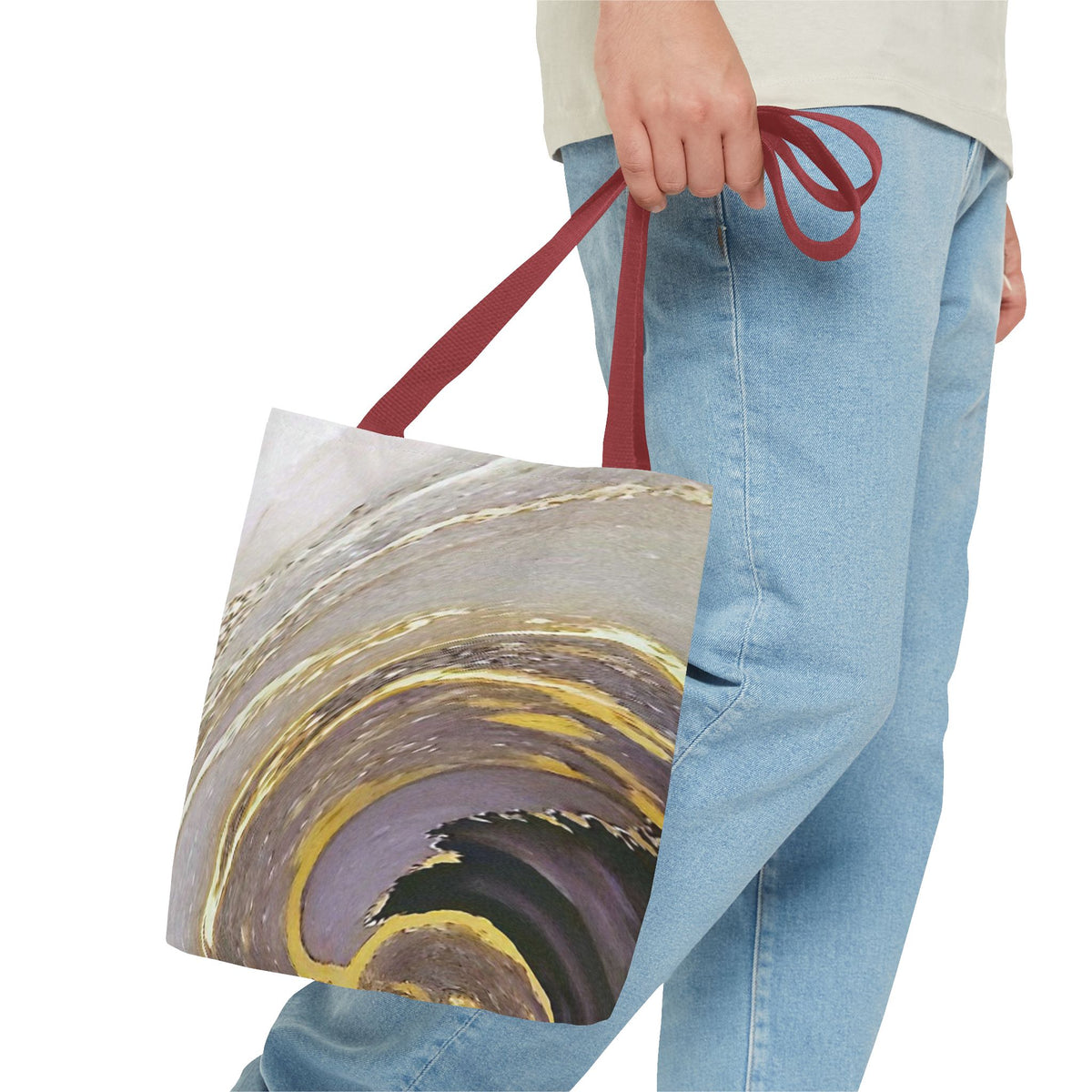 Marble Swirl Tote Bag (AOP)
