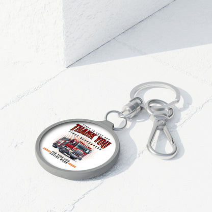 Thank You First Responders Keyring Tag