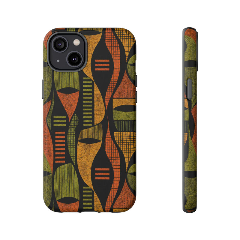 Geometric African-Inspired Tough Phone Case