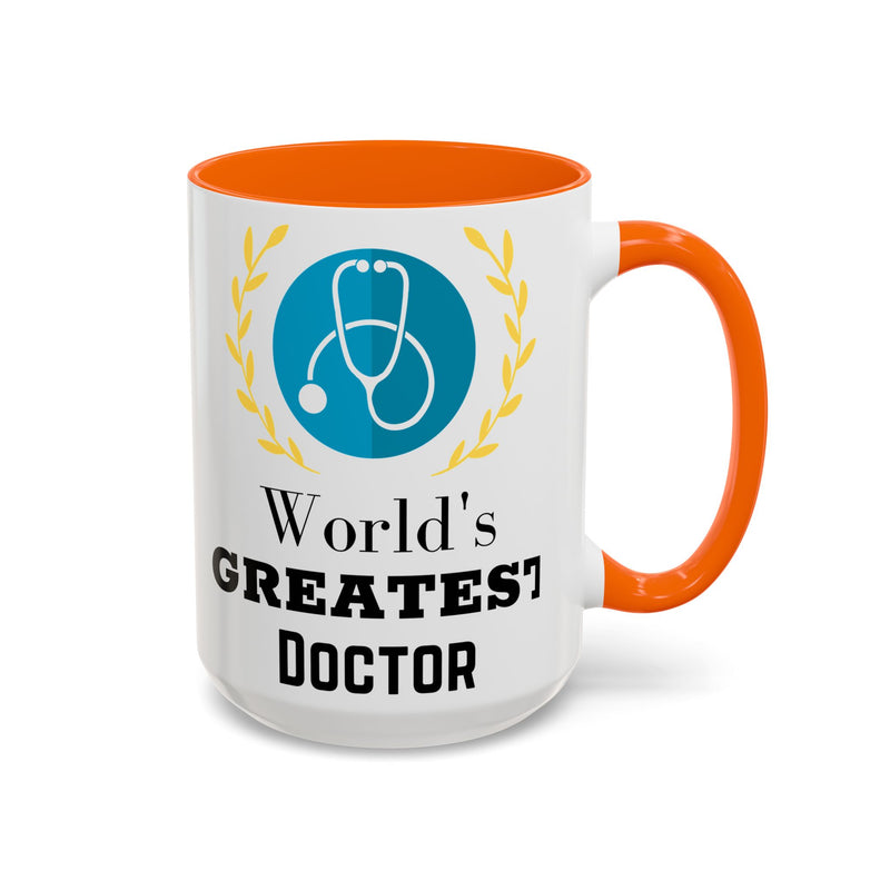 World's Greatest Doctor Accent Coffee Mug - Doctor Gift
