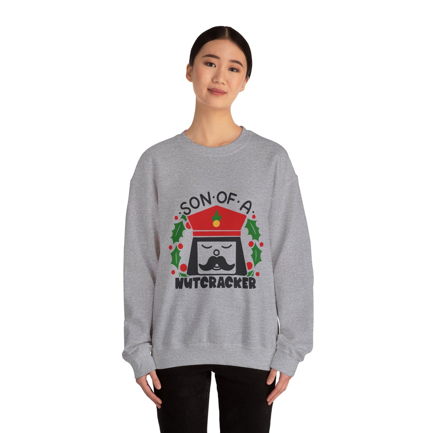 Son of A Nutcracker - Funny Christmas Unisex Heavy Blend™ Crewneck Sweatshirt