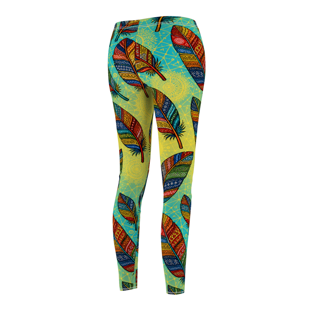Boho Feathers Women's Casual Leggings (AOP)
