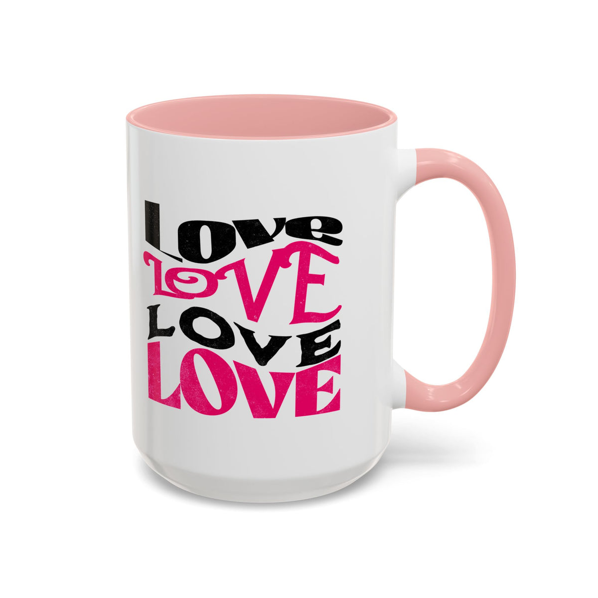 Love Typography - Romantic Coffee Mug (11, 15oz)