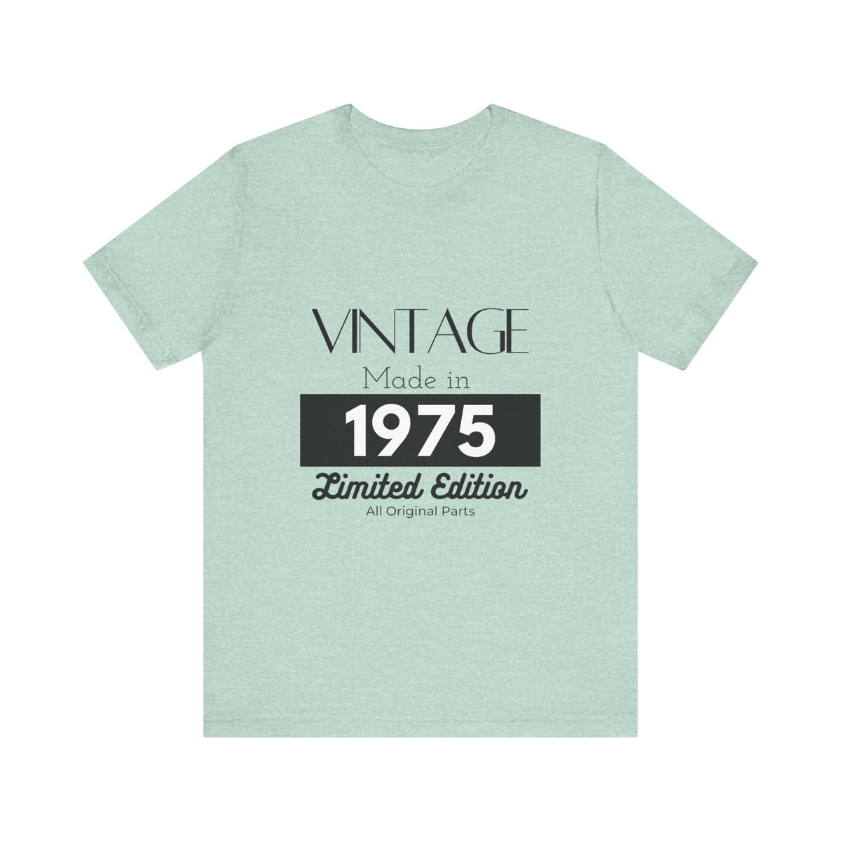 Personalized Custom Year "Vintage Limited Edition" Birthday Unisex Jersey Short Sleeve Tee