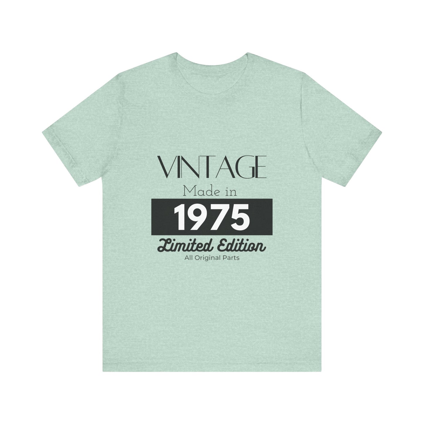 Personalized Custom Year "Vintage Limited Edition" Birthday Unisex Jersey Short Sleeve Tee