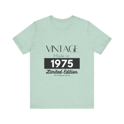 Personalized Custom Year "Vintage Limited Edition" Birthday Unisex Jersey Short Sleeve Tee