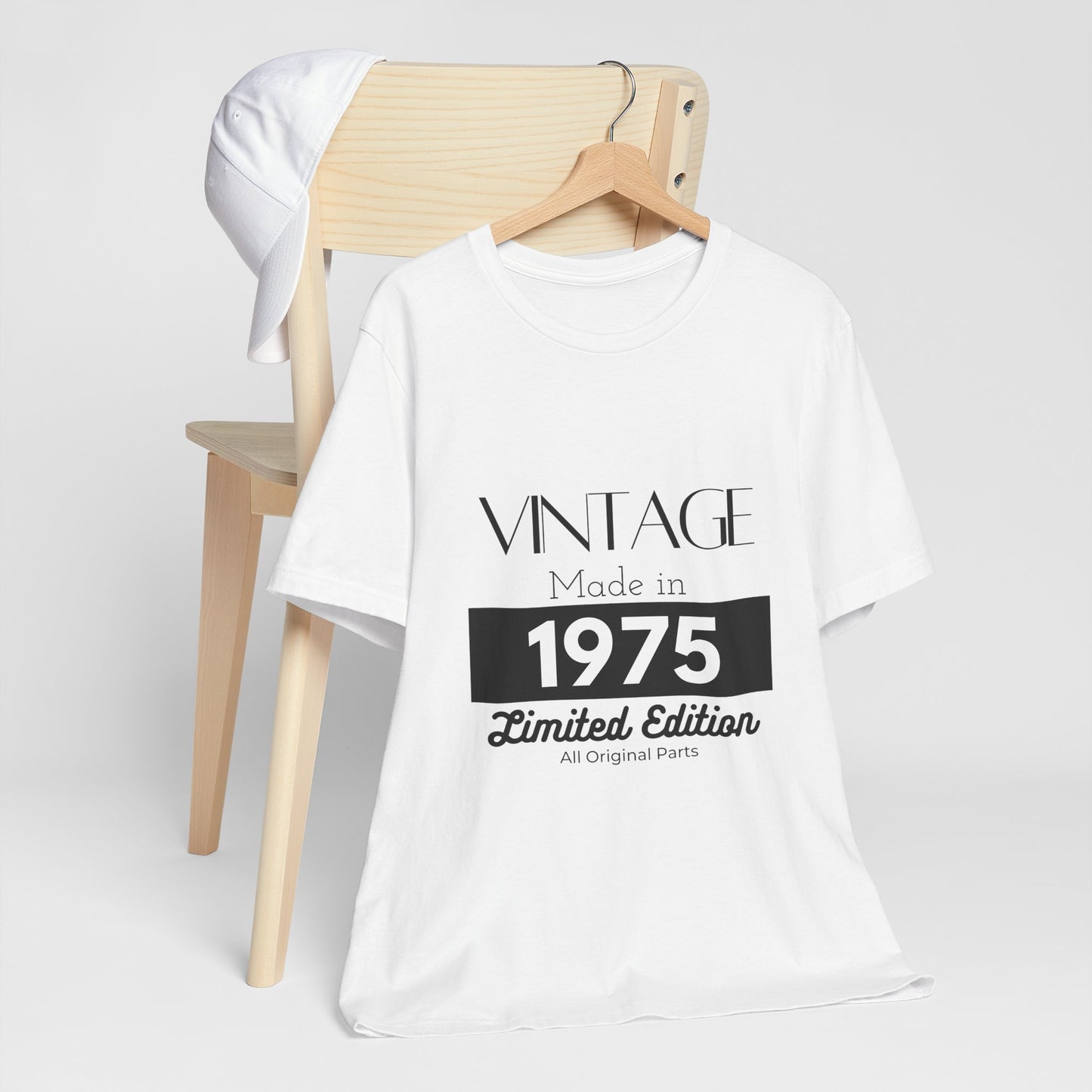 Personalized Custom Year "Vintage Limited Edition" Birthday Unisex Jersey Short Sleeve Tee